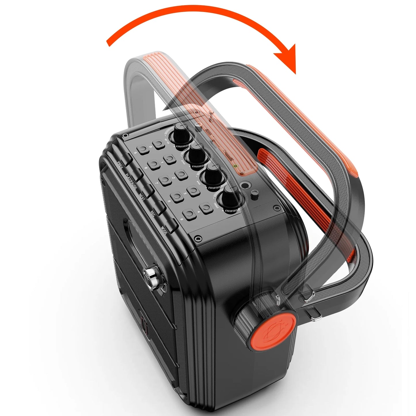 Bluetooth Speaker, Wireless Speaker with FM Radio, Portable Outdoor Speaker with 2 Microphone