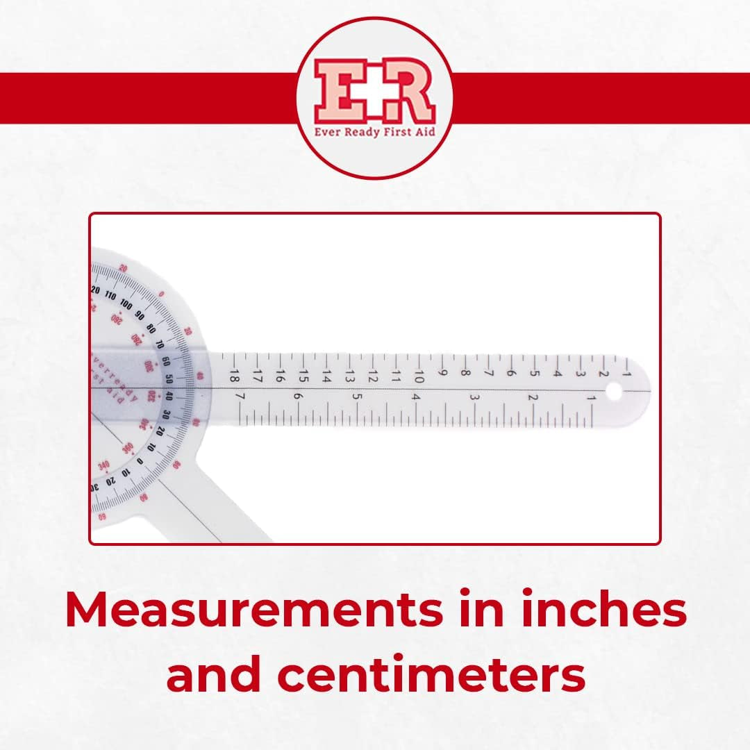 Plastic 12" Goniometer 360 Degree ISOM