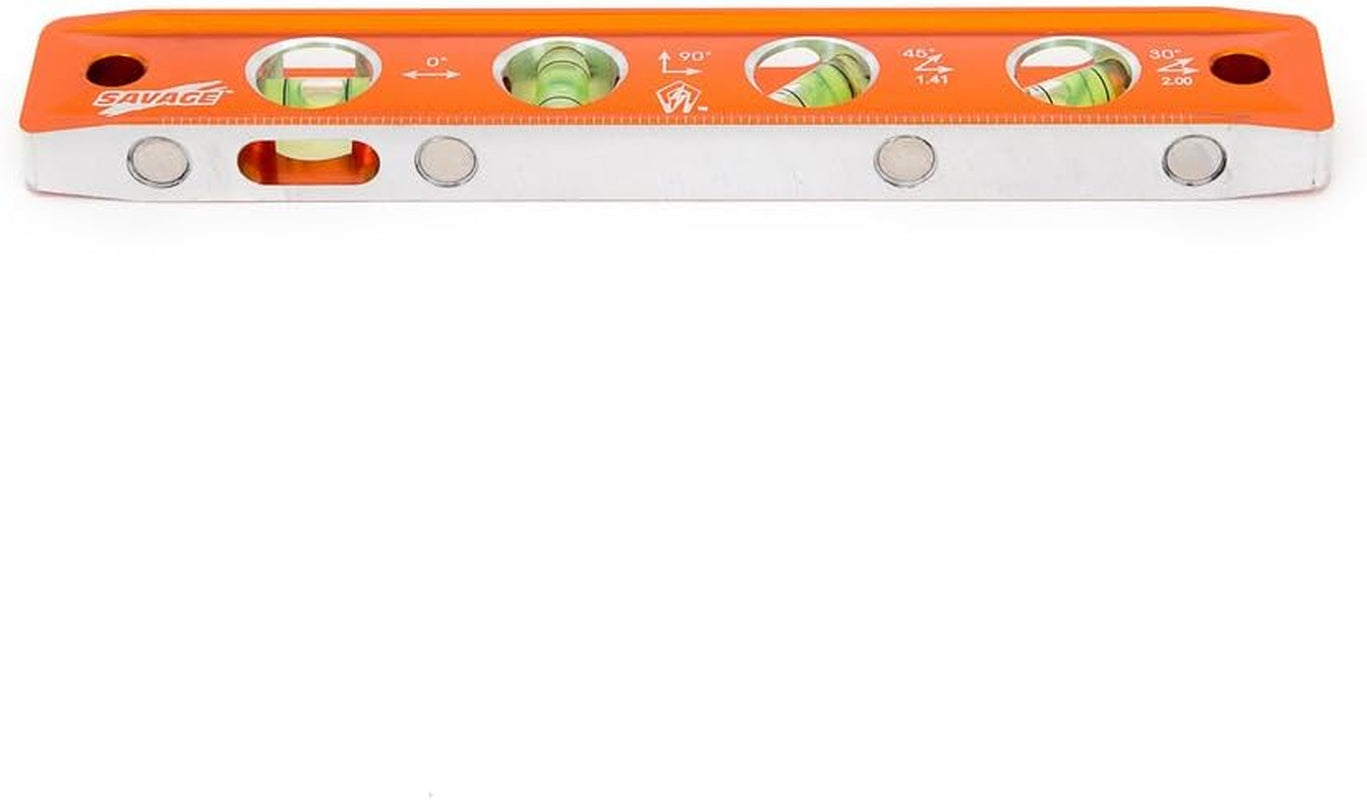 Swanson TL043M 9-Inch Savage Magnetic Torpedo Level, Orange