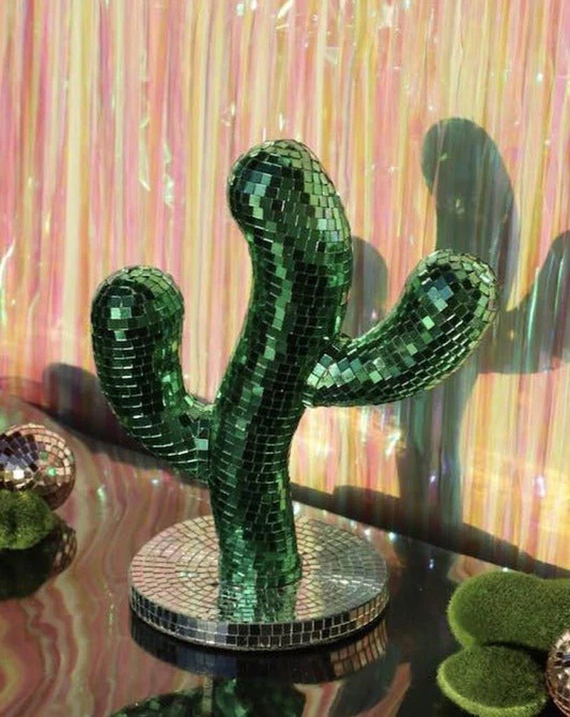 Disco Dancing Cactus, Whimsical Dopamine Decor, Quirky Decorative Object