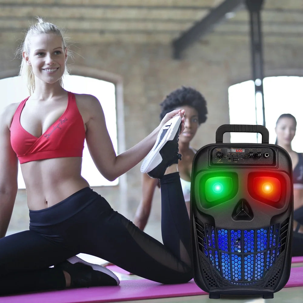 1500W Portable Bluetooth Speaker Woofer Heavy Bass Sound System Party & Mic