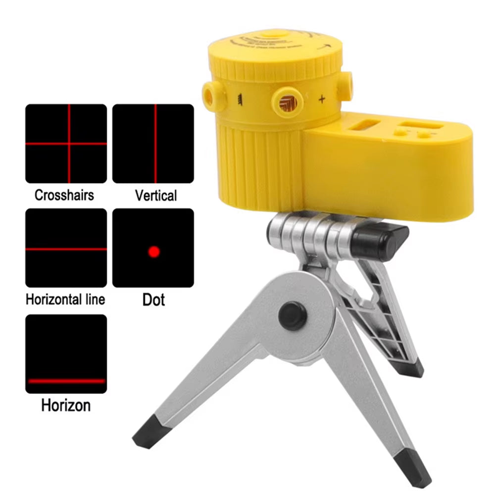 Laser Level Multifunction 4 in 1 Household Level Ruler Measuring Laser Ruler with Rotate Tripod Ertical Horizontal Level Tools