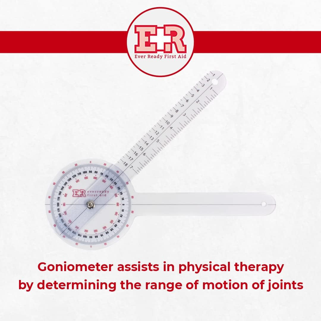 Plastic 12" Goniometer 360 Degree ISOM
