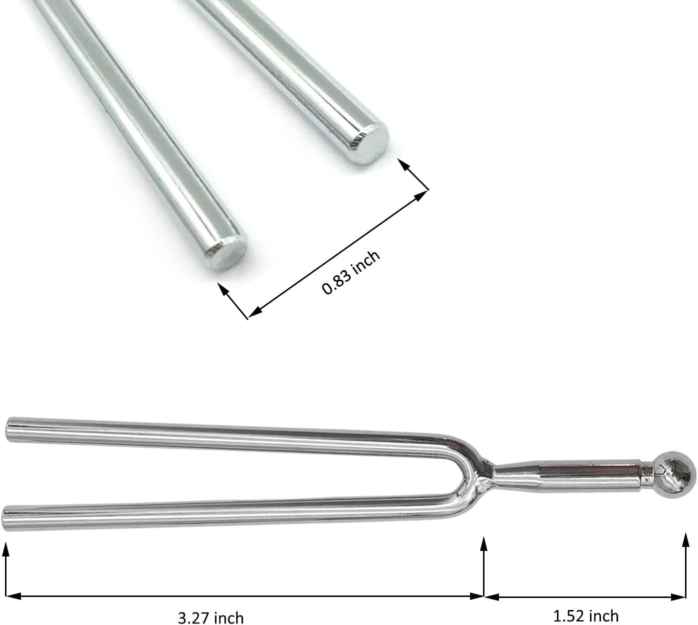 A440 Hz Tuning Fork (A440) Standard a Key for Guitar Bass Violin Tuner String Musical Instrument Tuner Tuning Forks, All in Storage Pouch