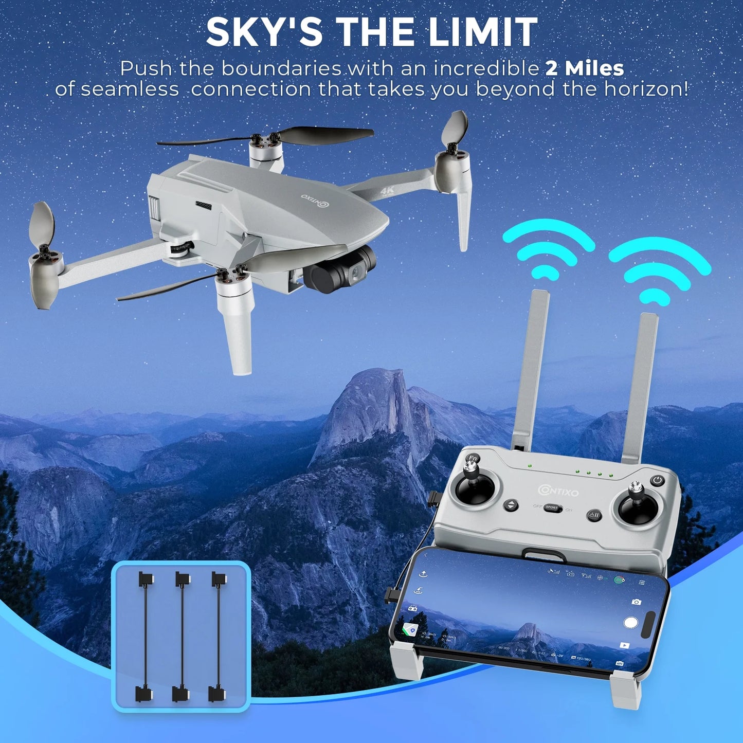 F36 GPS Mini Drone with Camera, 4K UHD, 3-Axis Gimbal, RC Quadcopter, Brushless Motor, Foldable Design, FPV, Auto Return & Smart Features, Beginners & Enthusiasts - Silver