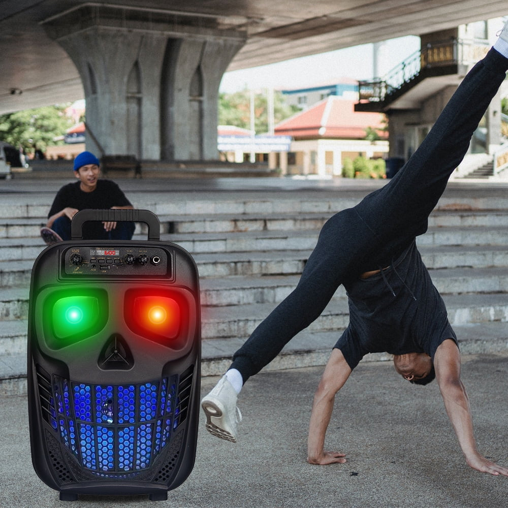 1500W Portable Bluetooth Speaker Woofer Heavy Bass Sound System Party & Mic