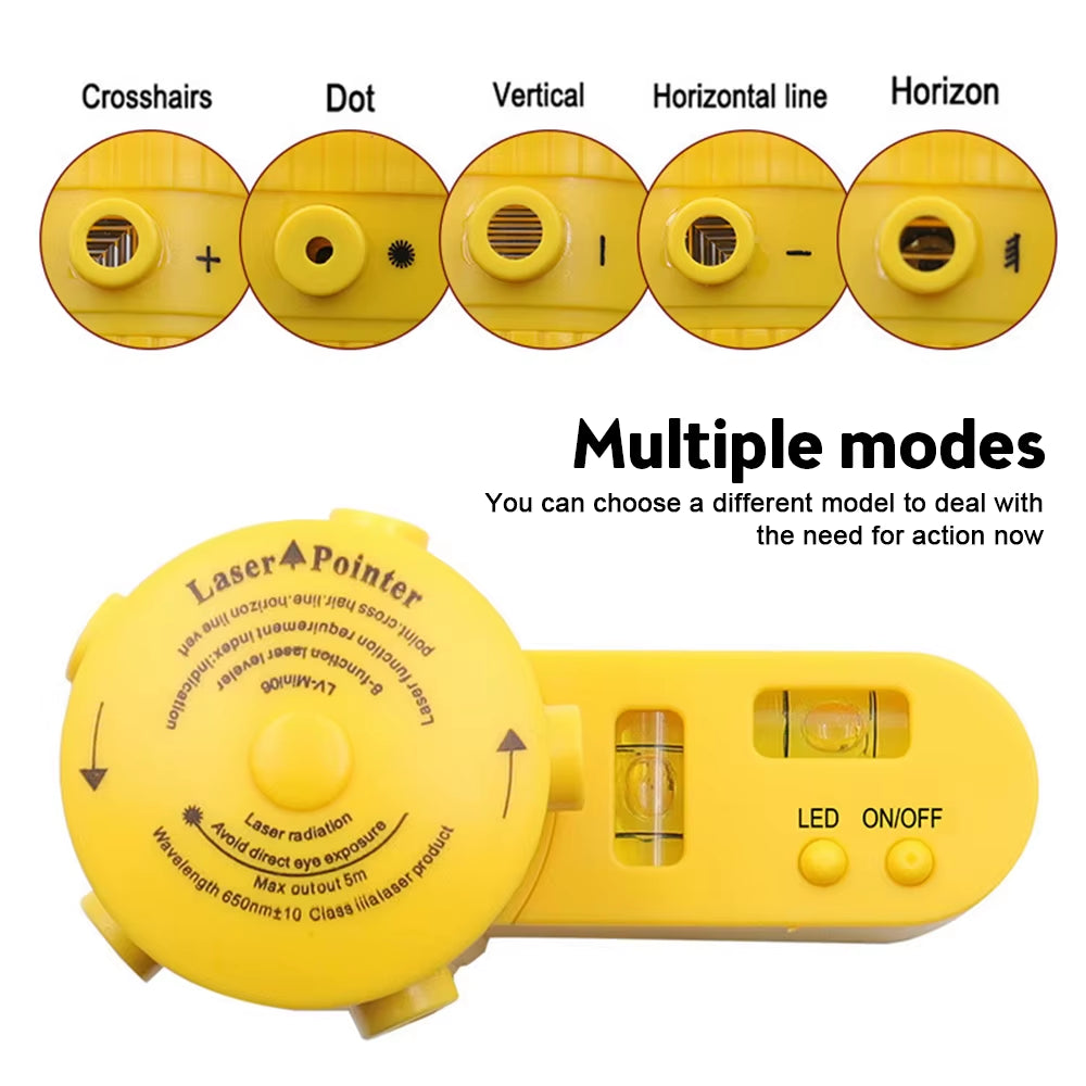 Laser Level Multifunction 4 in 1 Household Level Ruler Measuring Laser Ruler with Rotate Tripod Ertical Horizontal Level Tools