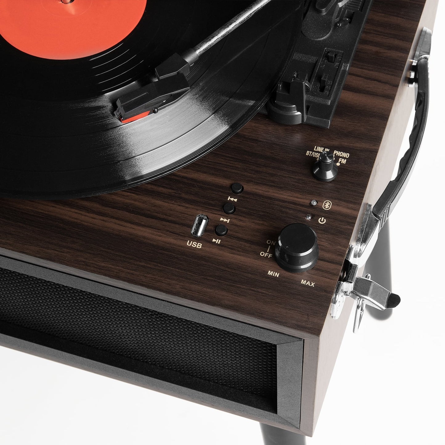 Liberty Bluetooth Record Player 3-Speed Turntable with Stand