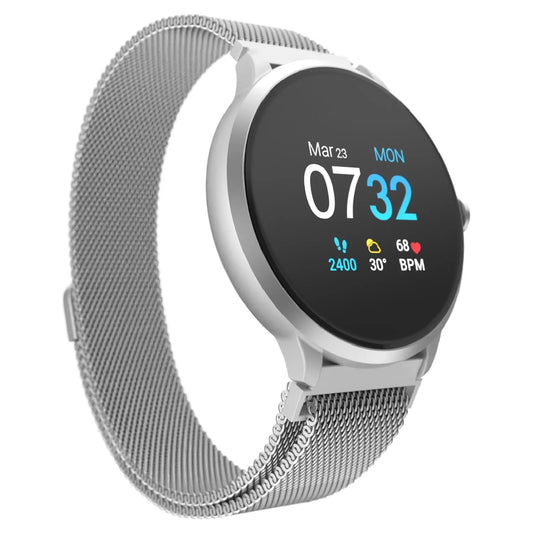 Sport 3 Smart Watch & Fitness Tracker, Women & Men, (43Mm), Silver Mesh Band