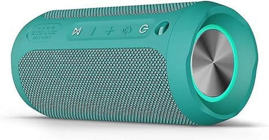 Bluetooth Portable Speaker, Waterproof, Wireless, 20W, 20H Playtime, Teal, New