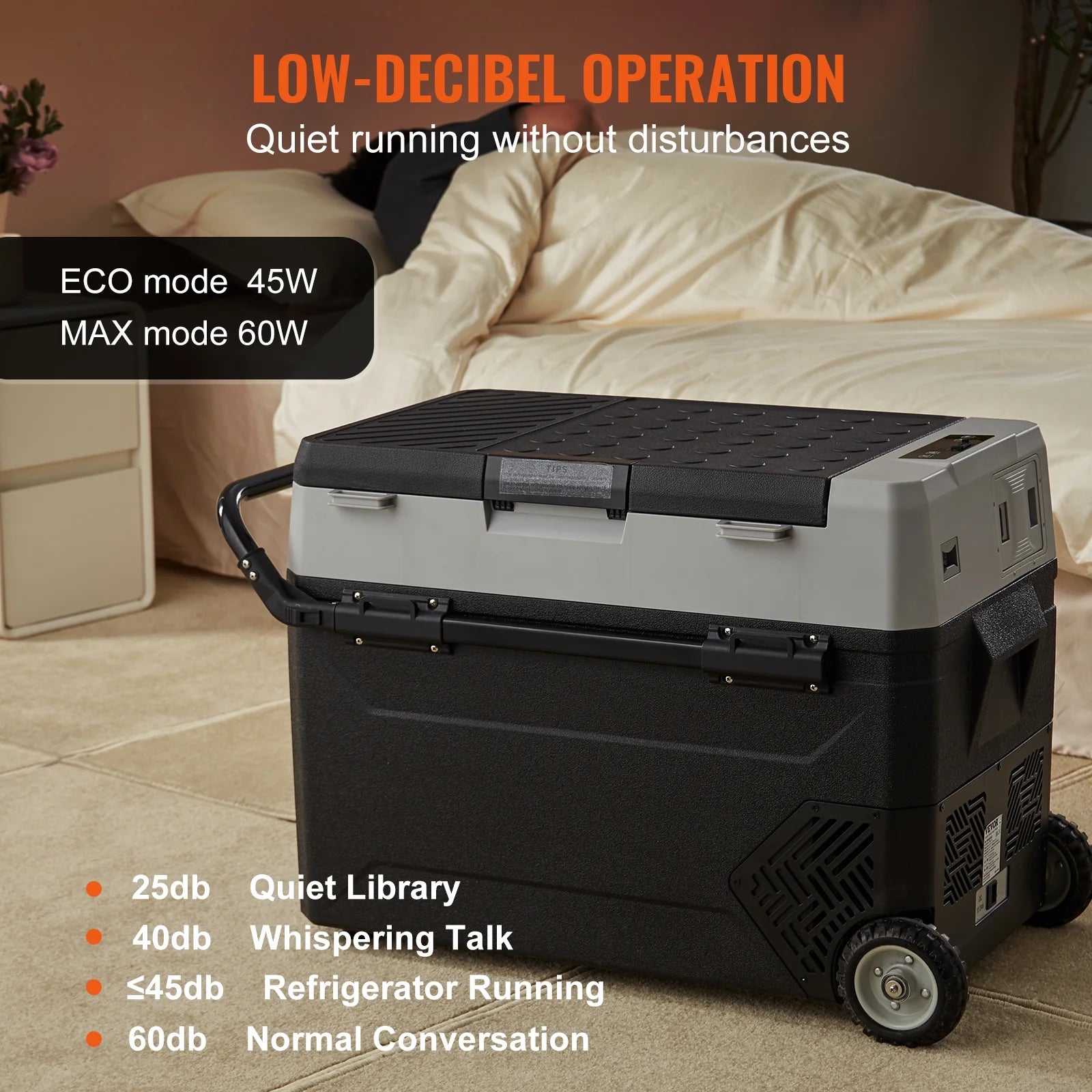 12 Volt RV Car Refrigerator Portable Freezer 48Qt Dual Zone with APP Control