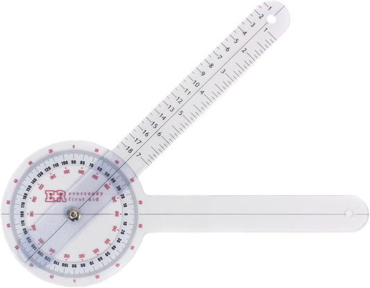 Plastic 12" Goniometer 360 Degree ISOM