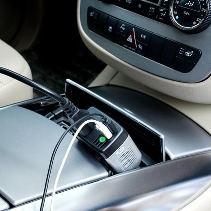 75W Portable Car Power Inverter DC 12V to 110V AC Power Inverter with 3.1A 2 USB Ports