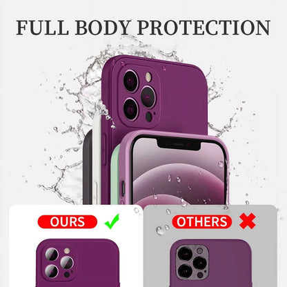 New Phone Case for Iphone 15 14 13 11 12 Pro Max Mini X XS Max 15 plus Silicone Solid Color Fall and Collision Protection Cover