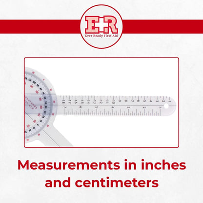 Plastic 12" Goniometer 360 Degree ISOM
