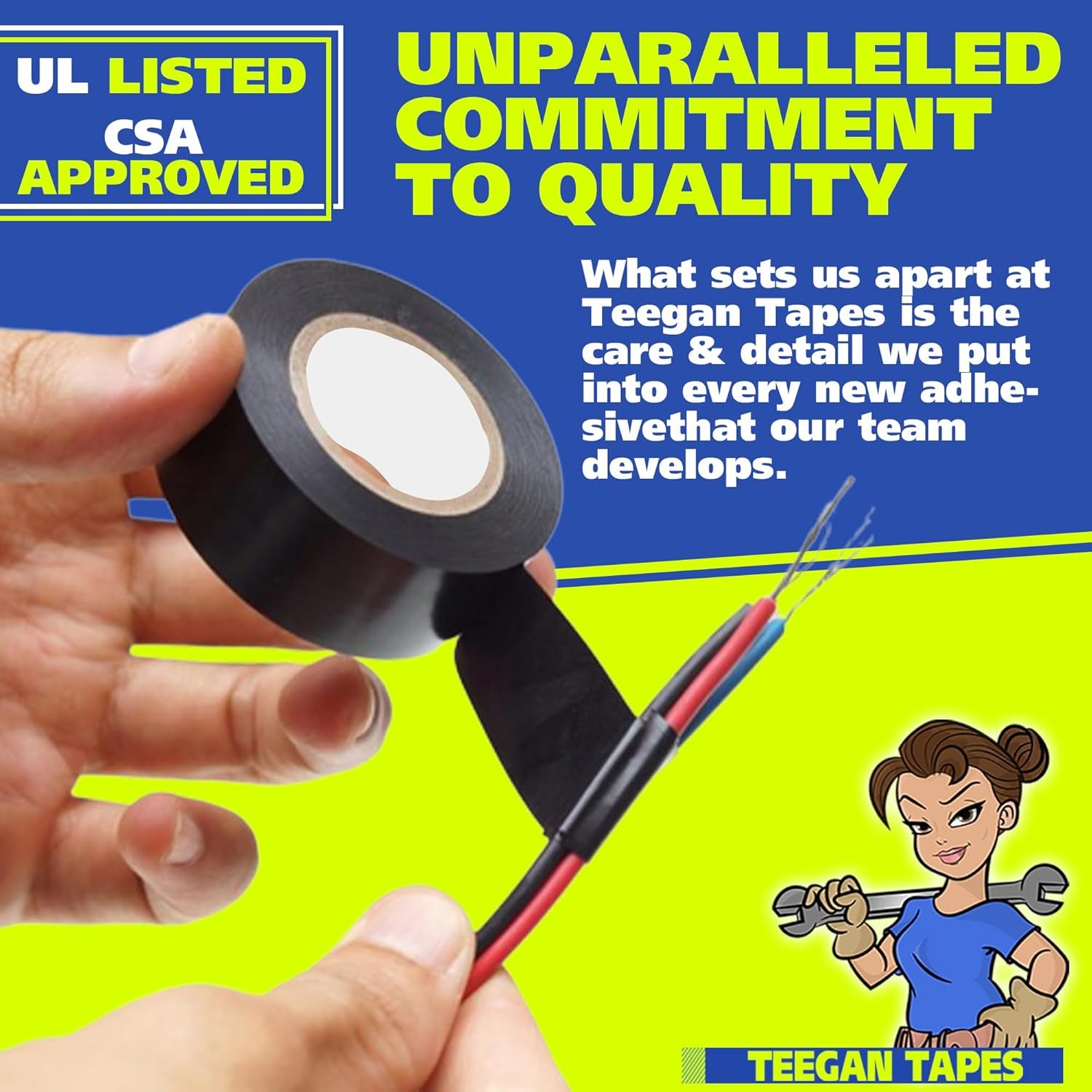 Black Electrical Tape | Heat Resistant Tape (10 Pack) | Vinyl Electrical Tape Flame Retardant | PVC | 7 Mil Wire Tape | 3/4 Inch Wide X 66 Foot Long Roll