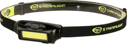 61702 Bandit 180-Lumen USB Rechargeable LED Headlamp with Elastic Head Strap, Clip, and USB Cable, Black