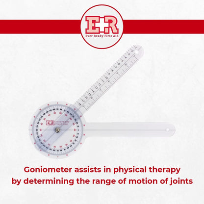Plastic 12" Goniometer 360 Degree ISOM