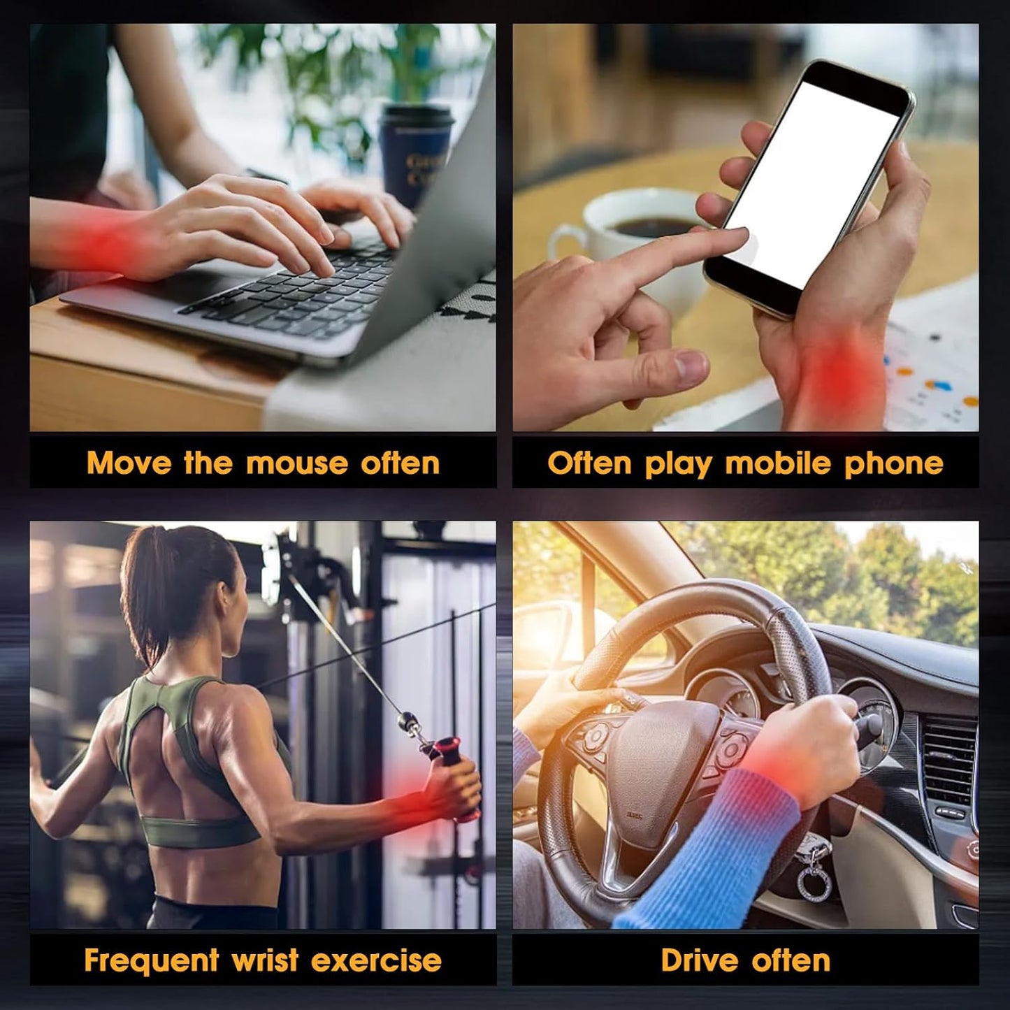 Wrist Trainer Ball Auto-Start Gyroscopic Forearm Exerciser Gyro Ball for Strengthen Arms, Fingers, Bones and Muscles
