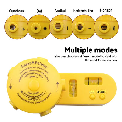 Laser Level Multifunction 4 in 1 Household Level Ruler Measuring Laser Ruler with Rotate Tripod Ertical Horizontal Level Tools