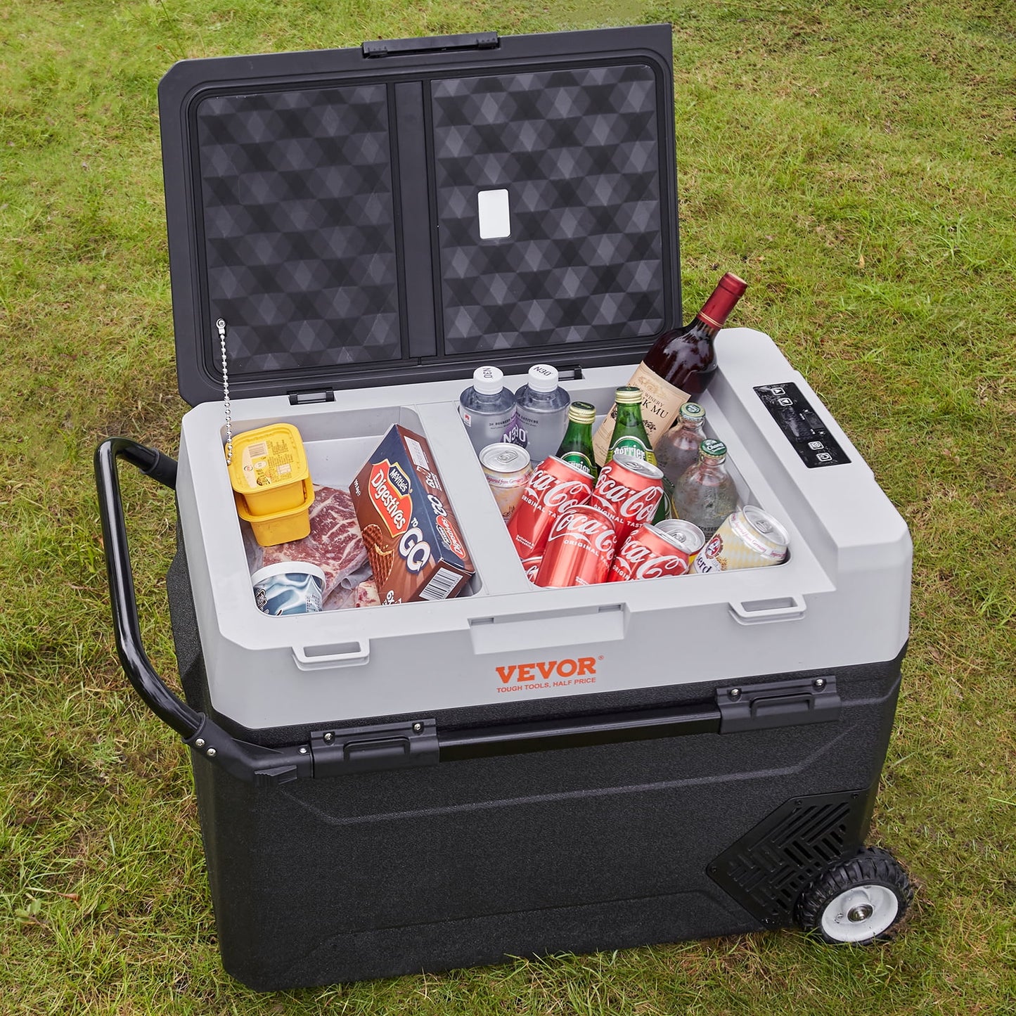 12 Volt RV Car Refrigerator Portable Freezer 48Qt Dual Zone with APP Control