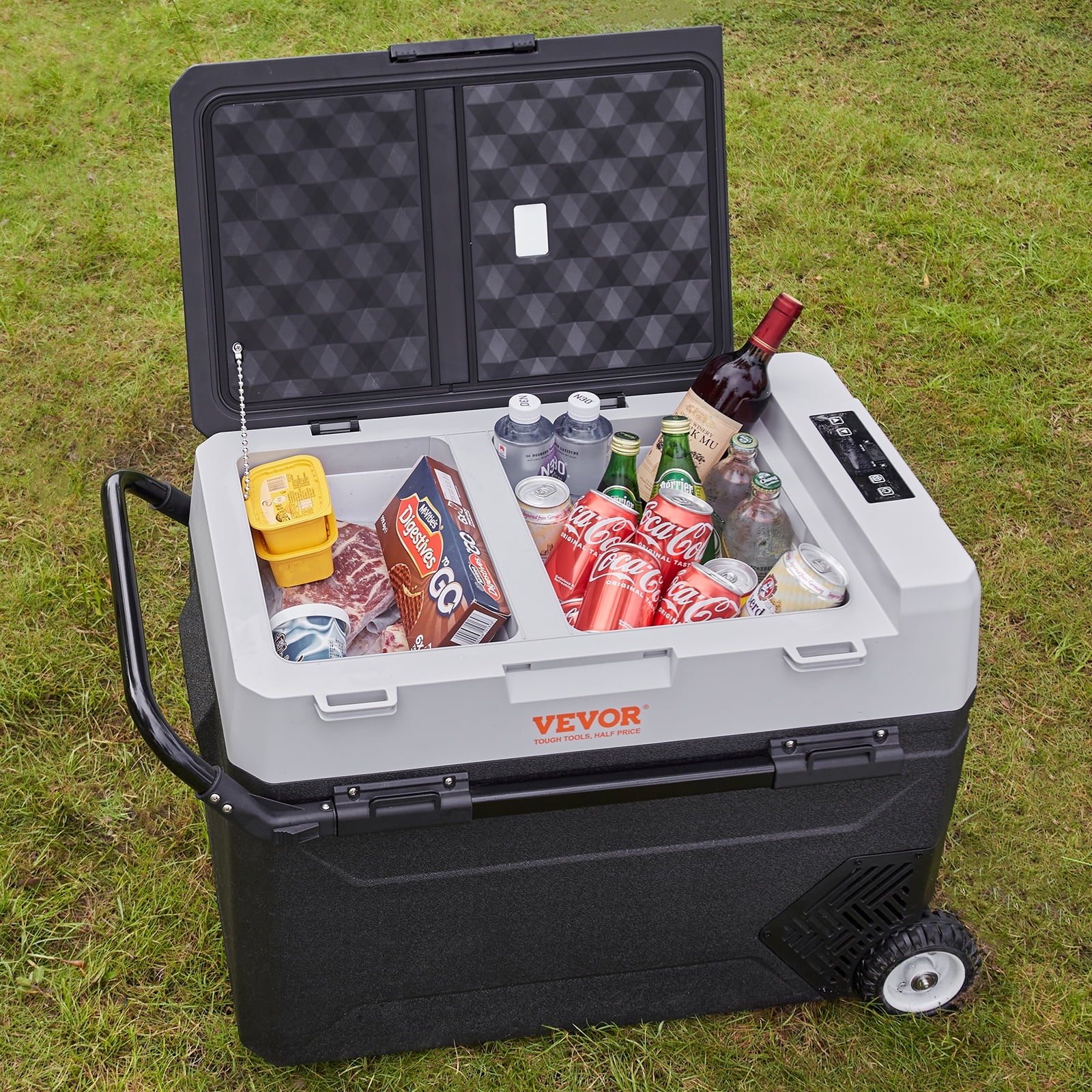 12 Volt RV Car Refrigerator Portable Freezer 48Qt Dual Zone with APP Control