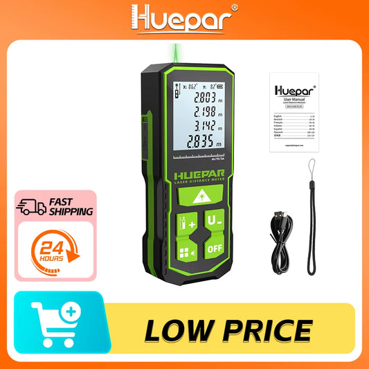 Laser Rangefinder Digital Tape Measure 60M 100M 120M Trena Laser Tape Range Finder Green Beem Digital Tape Measure