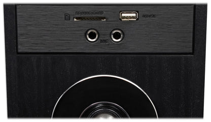 TM80B Black Home Theater System Tower Speakers 8" Sub/Bluetooth/Usb