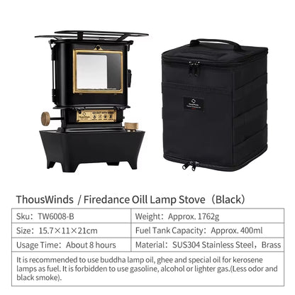 Firedance Oil Lamp Stove Portable Outdoor Camping Lantern Emotion Retro Lights for Picnic Backpack Camping Supplies