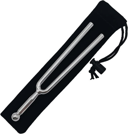 A440 Hz Tuning Fork (A440) Standard a Key for Guitar Bass Violin Tuner String Musical Instrument Tuner Tuning Forks, All in Storage Pouch